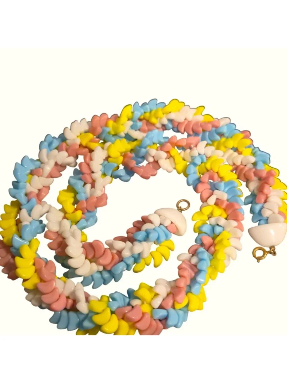 Vintage Napier Fruit salad necklace stone chunky tutti fruity pastel Jewelry 25